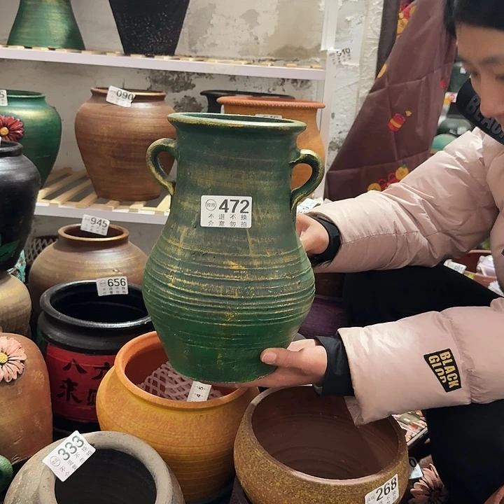 金绿双耳472高度26口径14