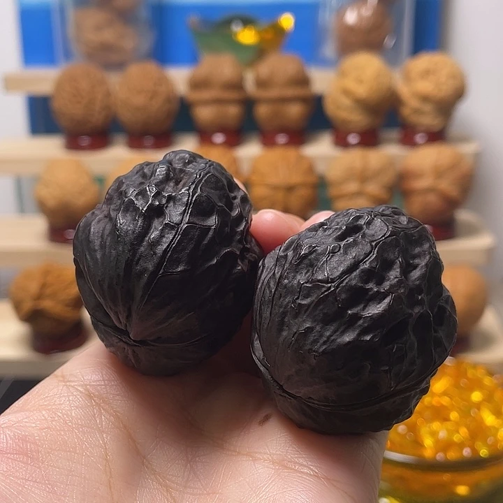 吊坠文玩核桃43黑武士21