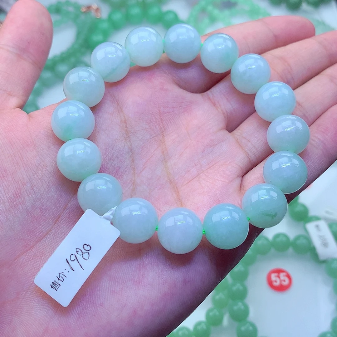 翡翠未镶嵌毛衣链卡13