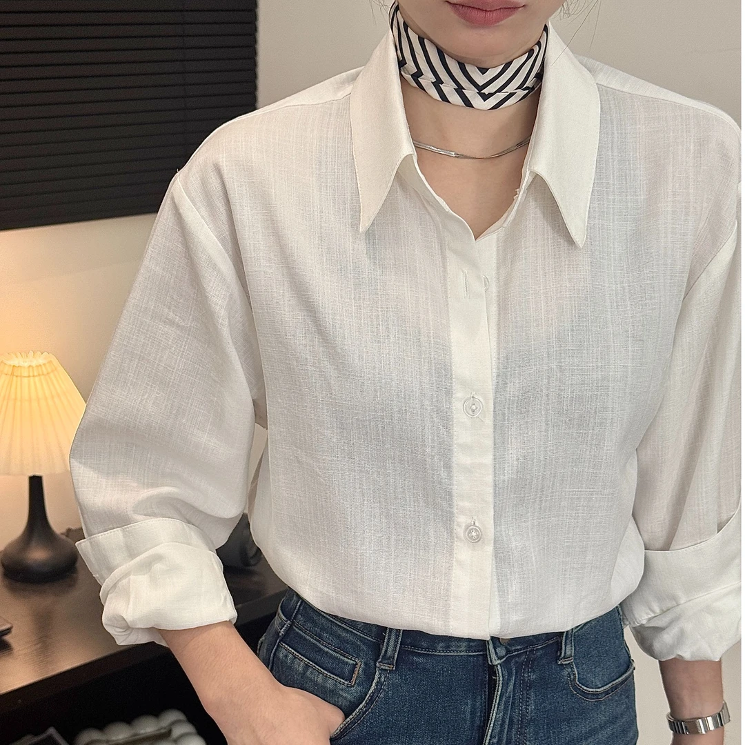 小个子专属定制100%莱赛尔天丝 秋季加厚老钱微宽松衬衫