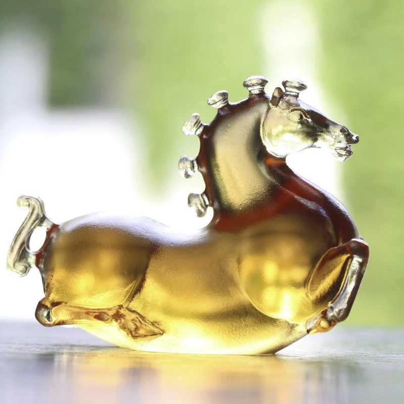 唐马琥珀色茶道配件（琉璃S0284）