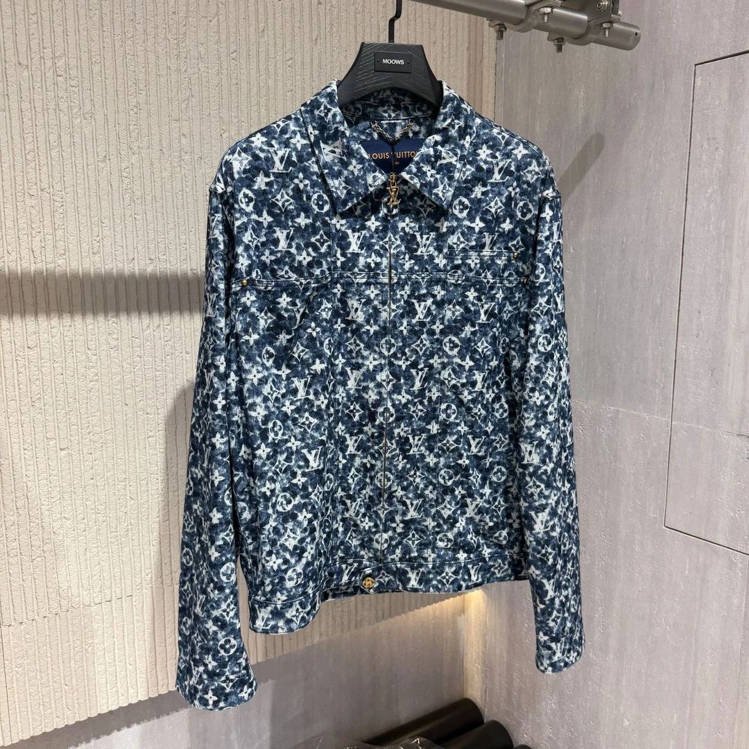 未使用 LouisVuitton/路易威登 印花纯棉拉链夹克外套50 9611402