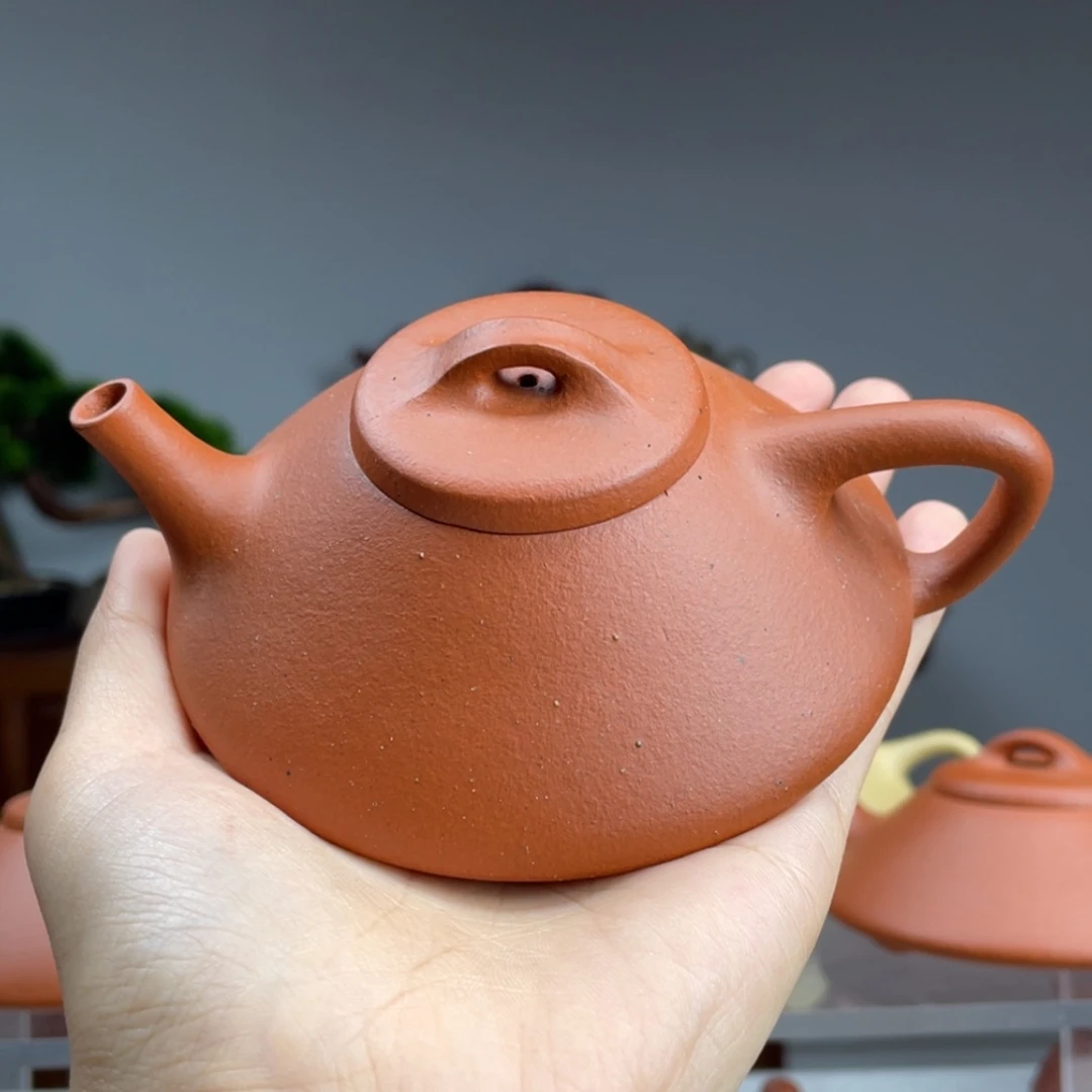 【闪购商品】紫砂茶壶取**中红泥合瓢容量140cc