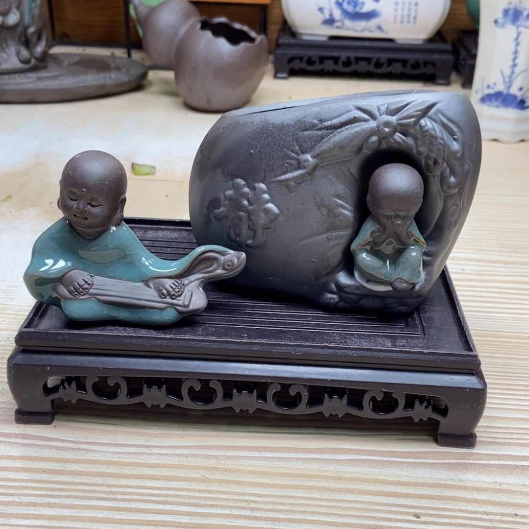 瓷片陶瓷花盆陶瓷艺术