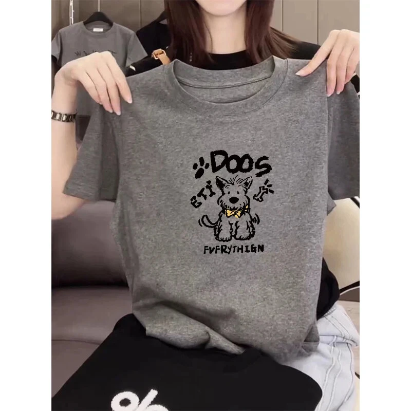 显瘦韩版爆款小众洋气时尚新款短袖t恤女夏装小个子圆领休闲夏季