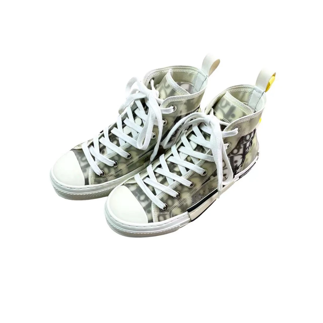 95新 DIOR/迪奥 aa1038 林俊杰同款老花满印高帮板鞋 35码