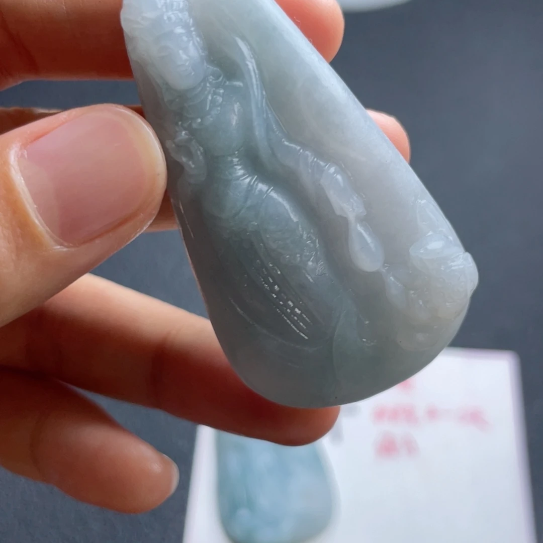 定制翡翠未镶嵌翡翠吊坠