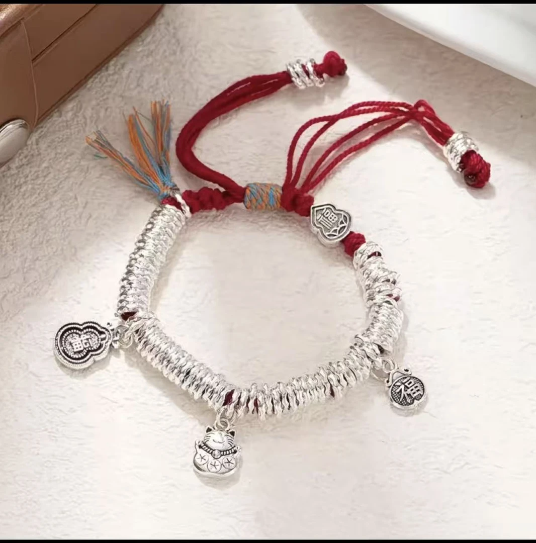 【清仓专属】原创设计民族风轻职风女红盘猫401生肖挂件