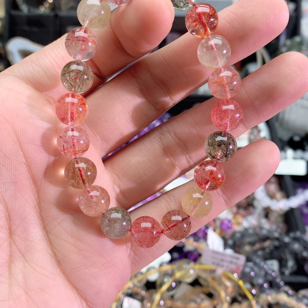 水晶手链未镶嵌小****～彩发10