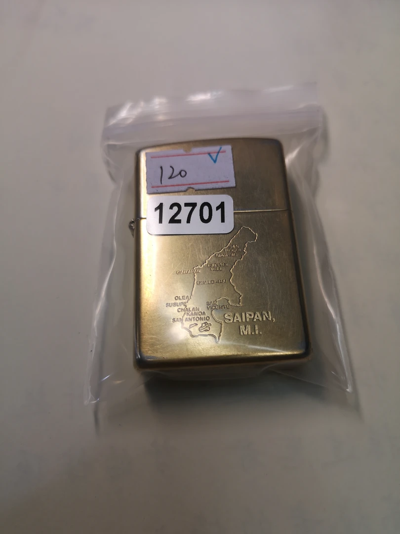 Zippo打火机回血01C镀金塞班-12701