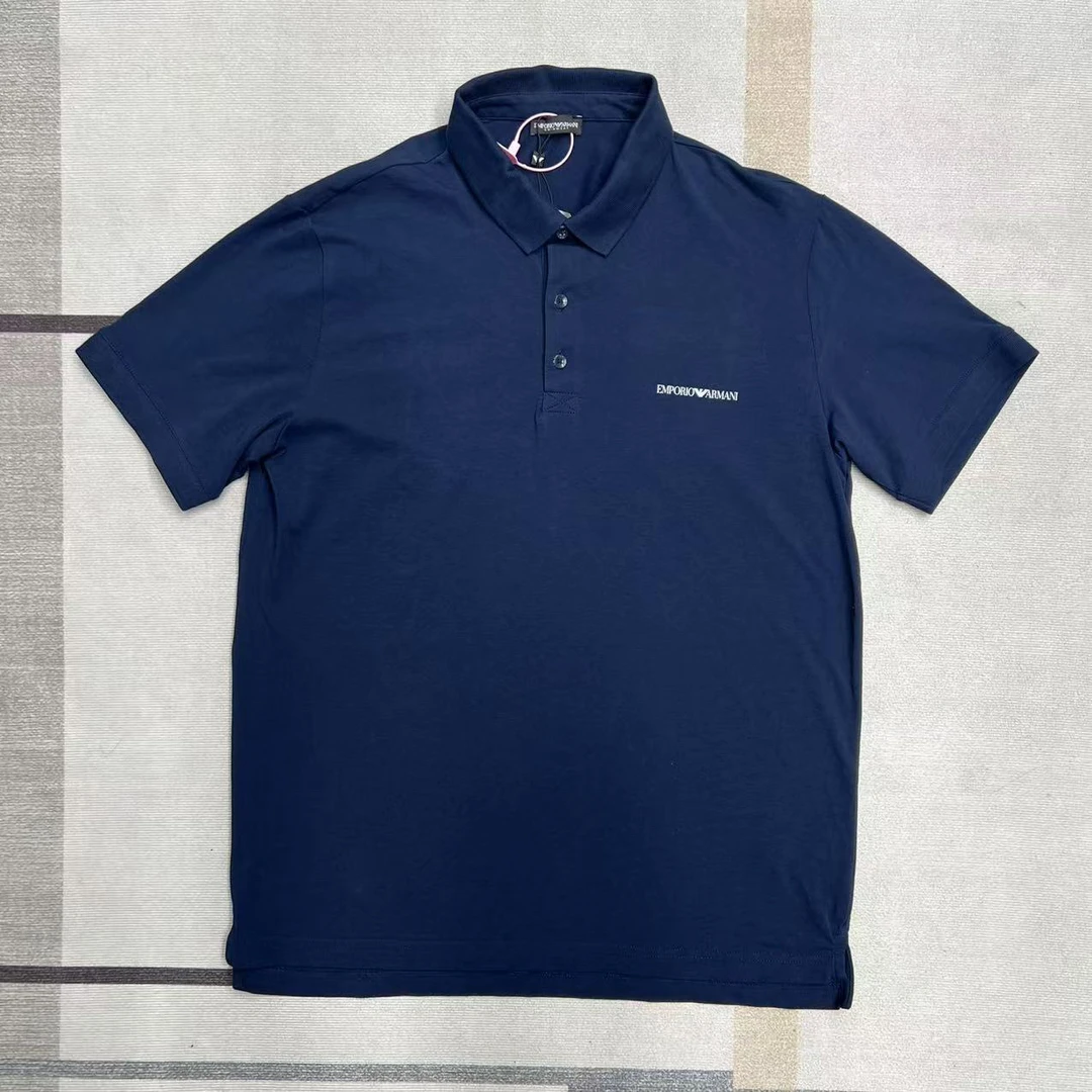 未使用 GIORGIO ARMANI/阿玛尼 男士夏季弹力透气POLO领短袖XL