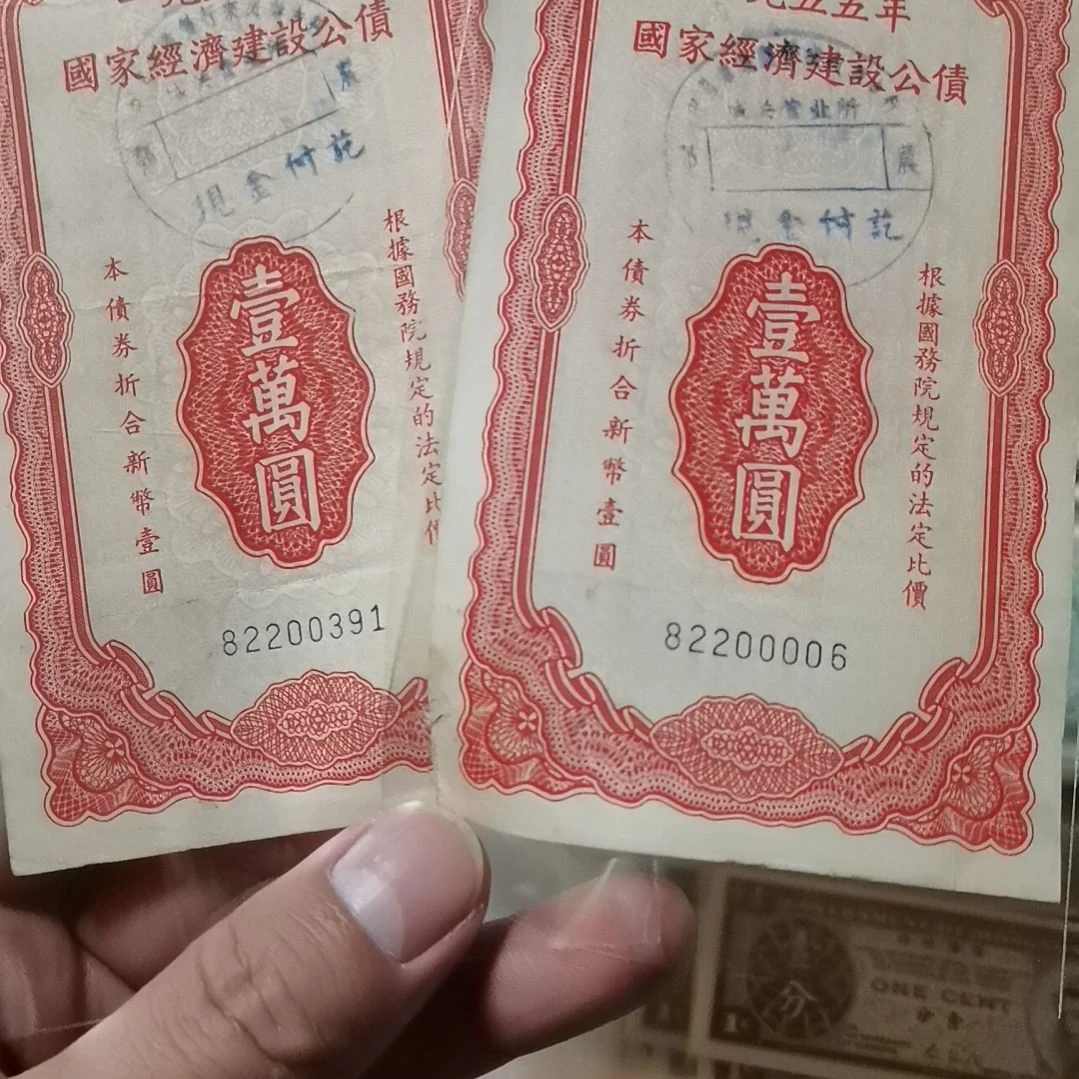 晓***风其他普通金属公债二张