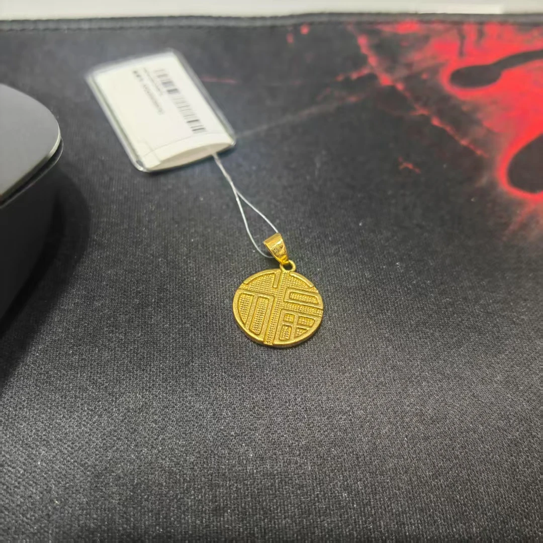 赛菲尔万足®足金足金实心福牌吊坠02349/02346/02347/02345