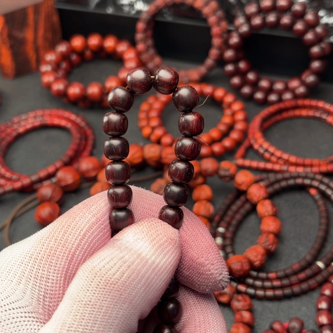 霁***川手串/手链檀香紫檀（小叶紫檀）8×8.5 9颗