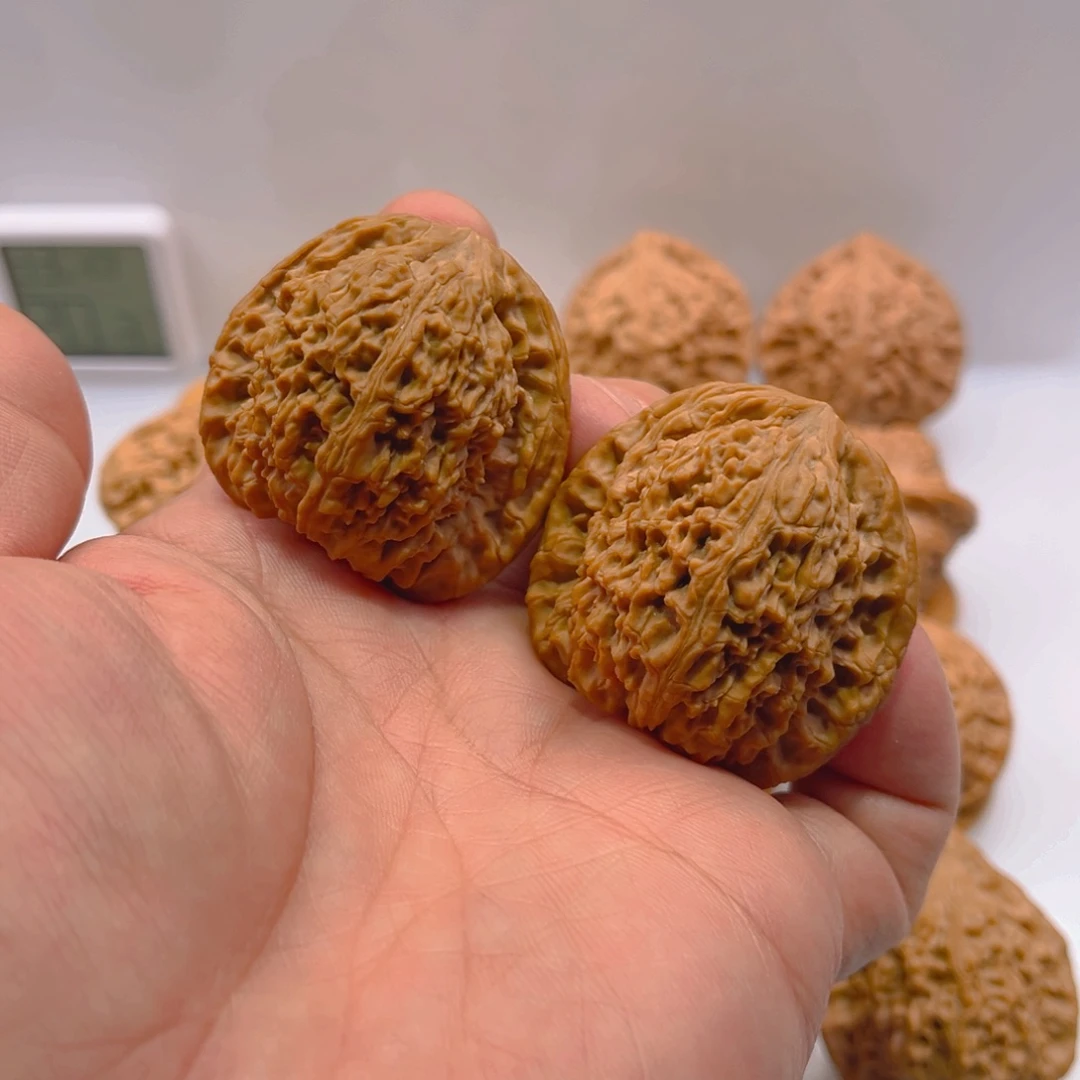 文玩核桃把件43mm全品蚂蚁纹老树疆