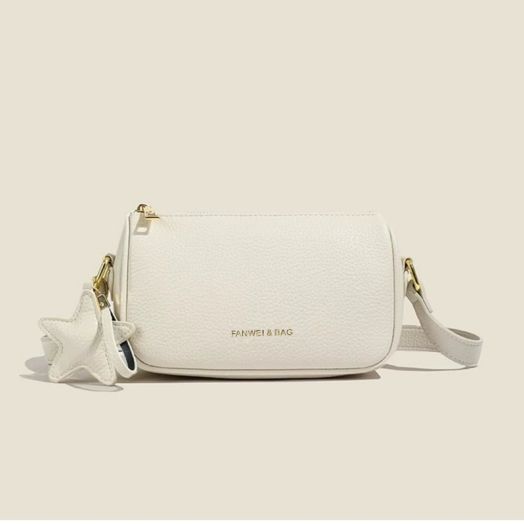 【手工五角星】新款轻奢百搭高级感气质时尚斜挎女士包867米白
