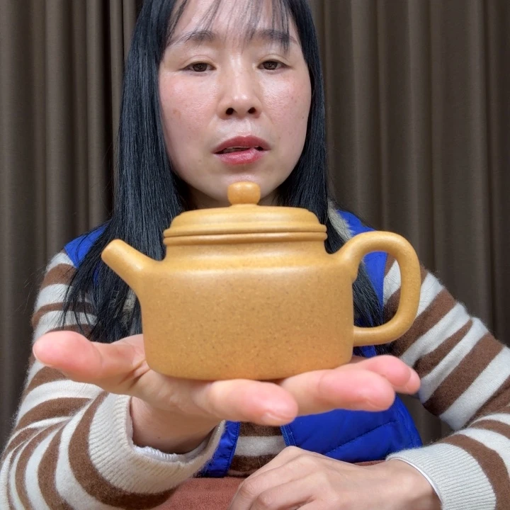 紫砂茶壶40目黄金缎德钟200cc全手工