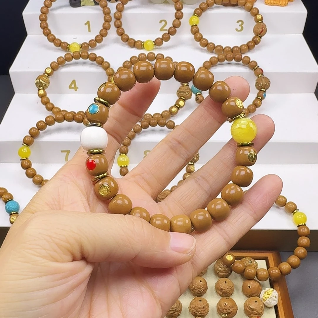 人***生猴头核桃吊坠猴头手串