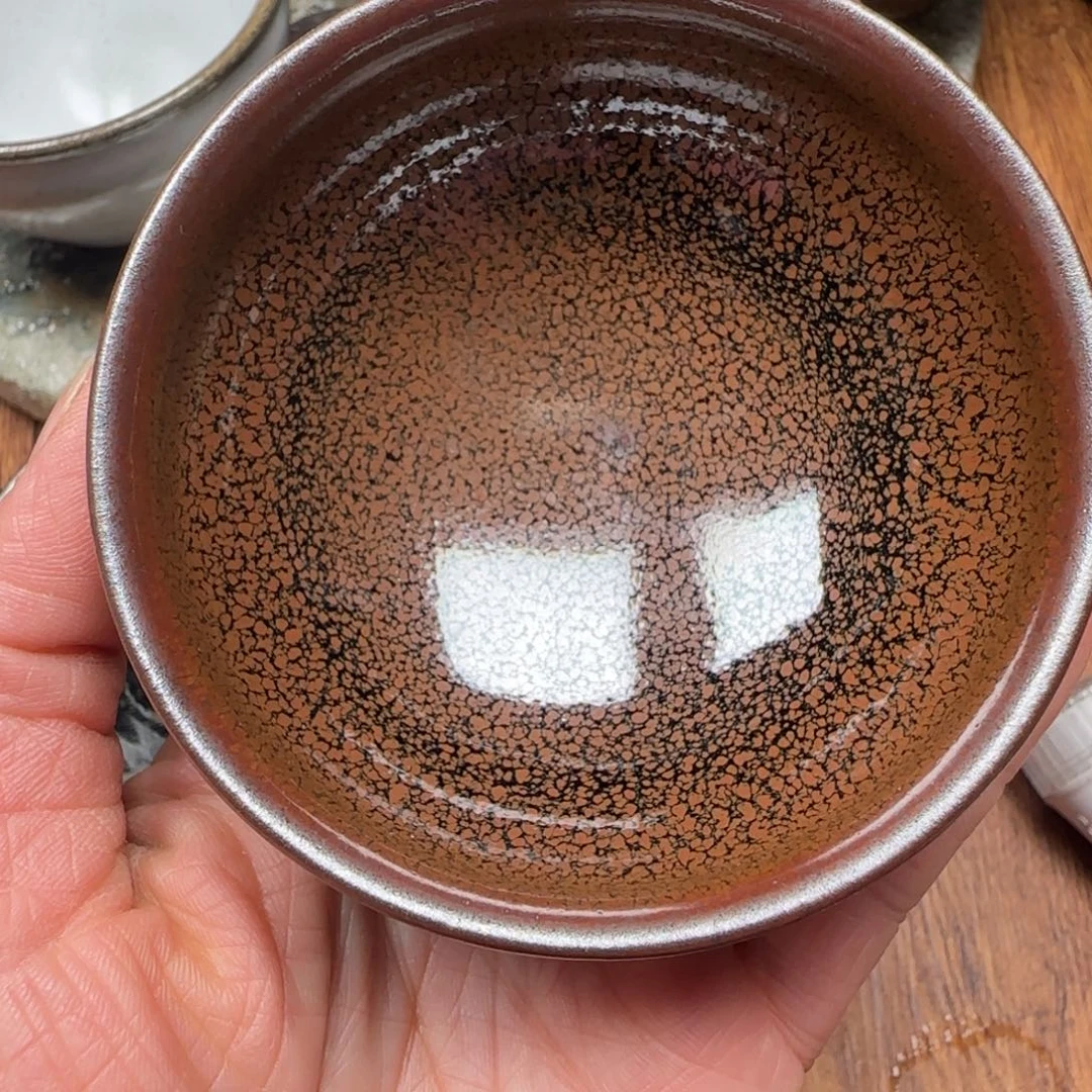 柴烧建盏茶盏茶杯134