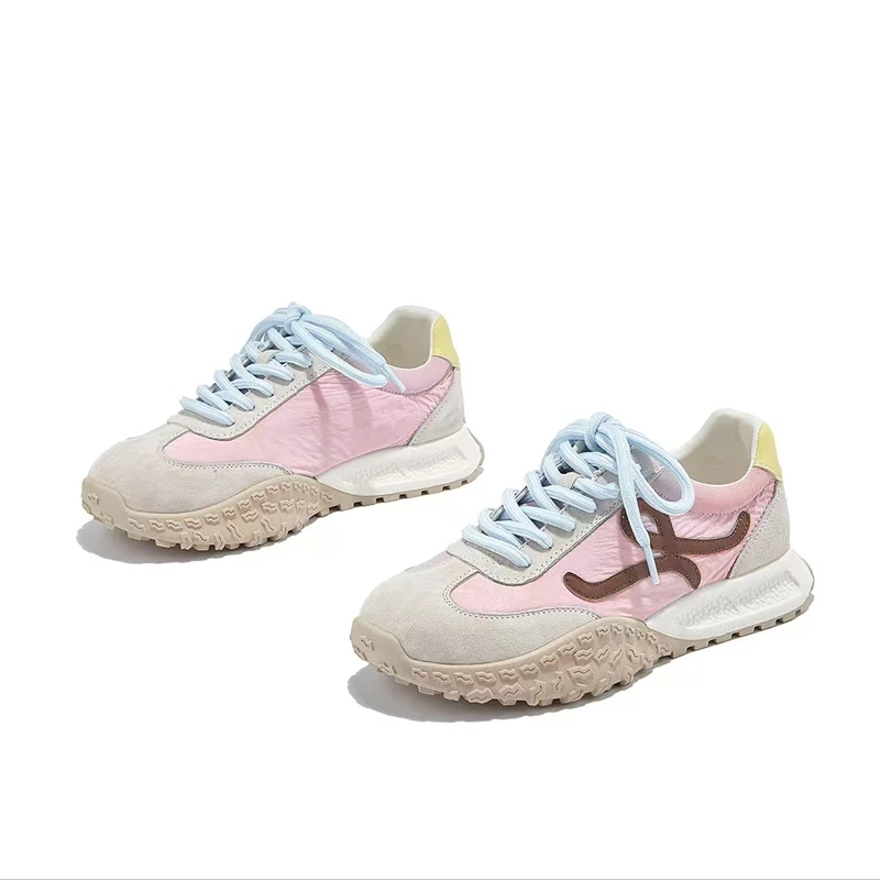 增高复古百搭休闲运动阿甘鞋女鞋2025春季新款增高阿甘德训板鞋女