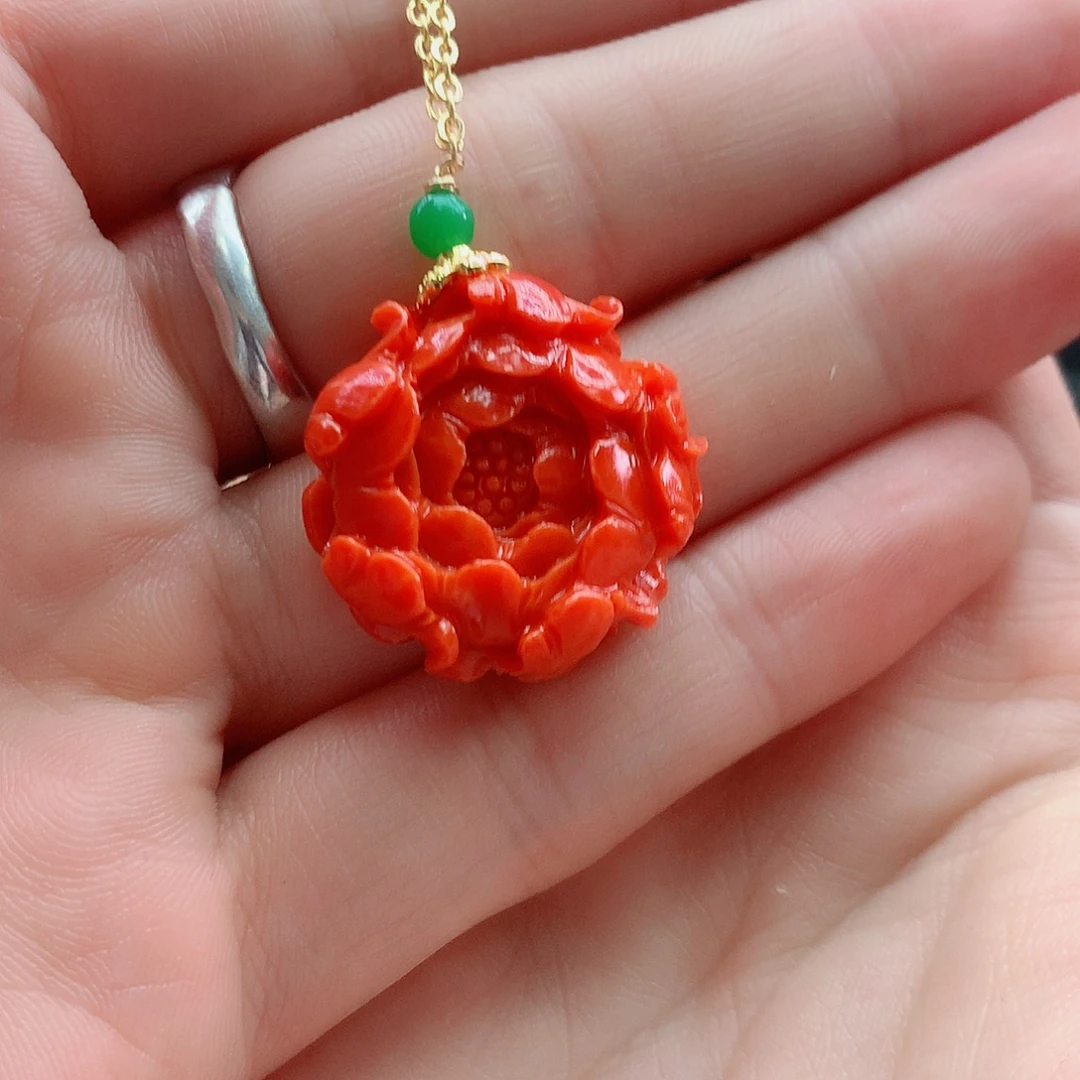 翡翠银S925镶嵌颈饰