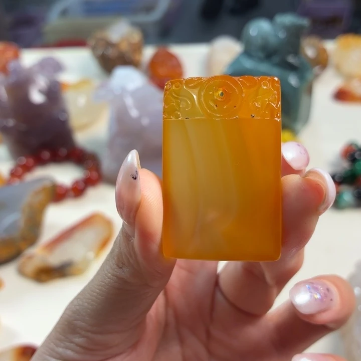 玛瑙/玉髓未镶嵌吊坠(不含链)
