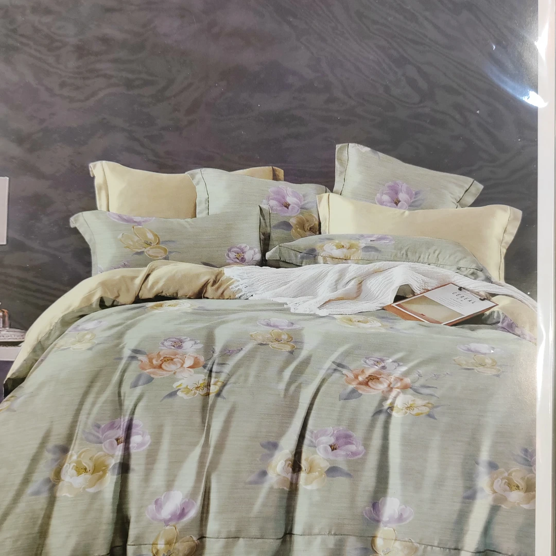 全棉印花四件套印花柔软亲肤可机洗不起球不掉色AB版