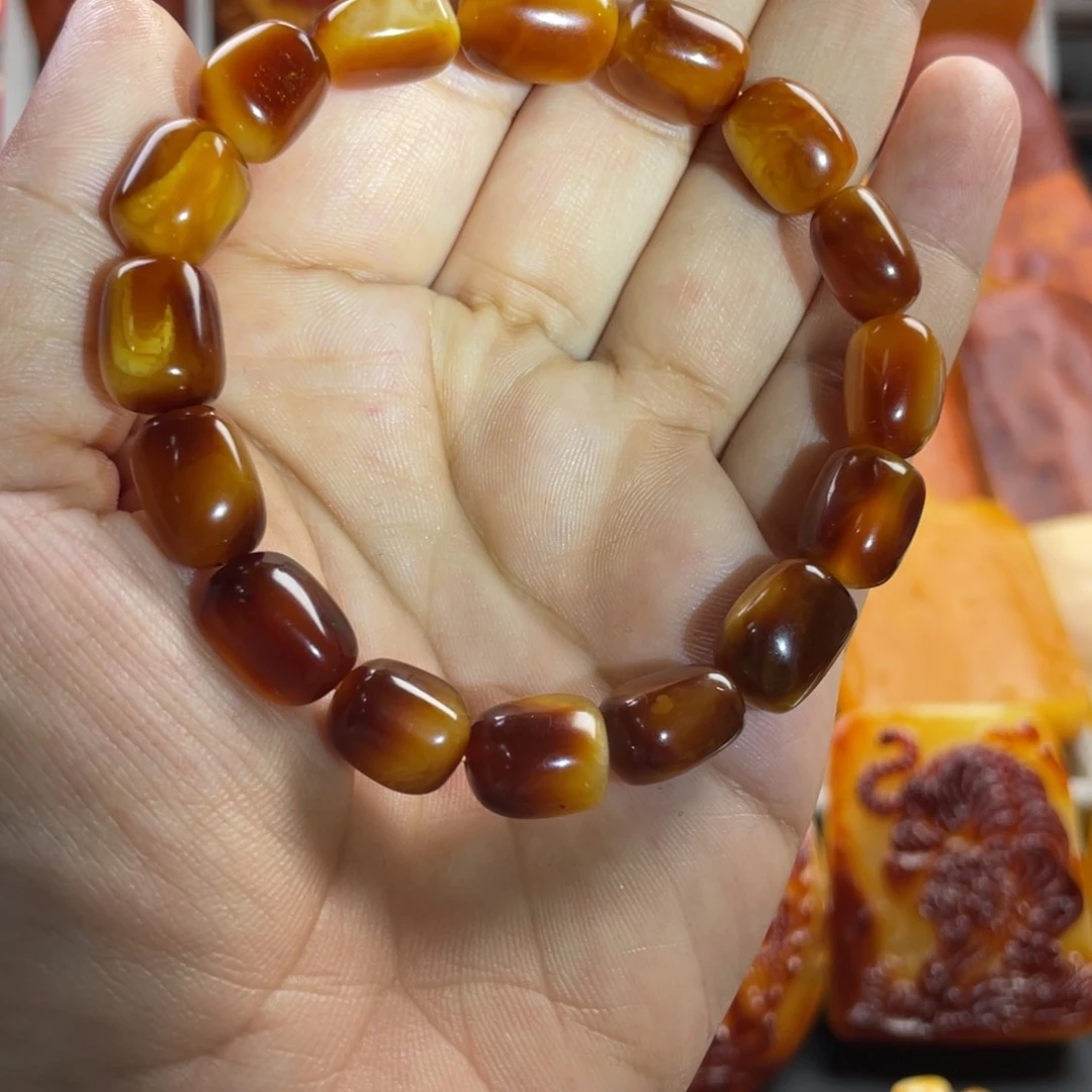 定制蜜蜡未镶嵌定制琥珀蜜蜡手串