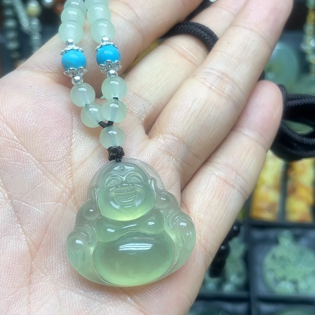 未镶嵌蛇纹石玉颈饰