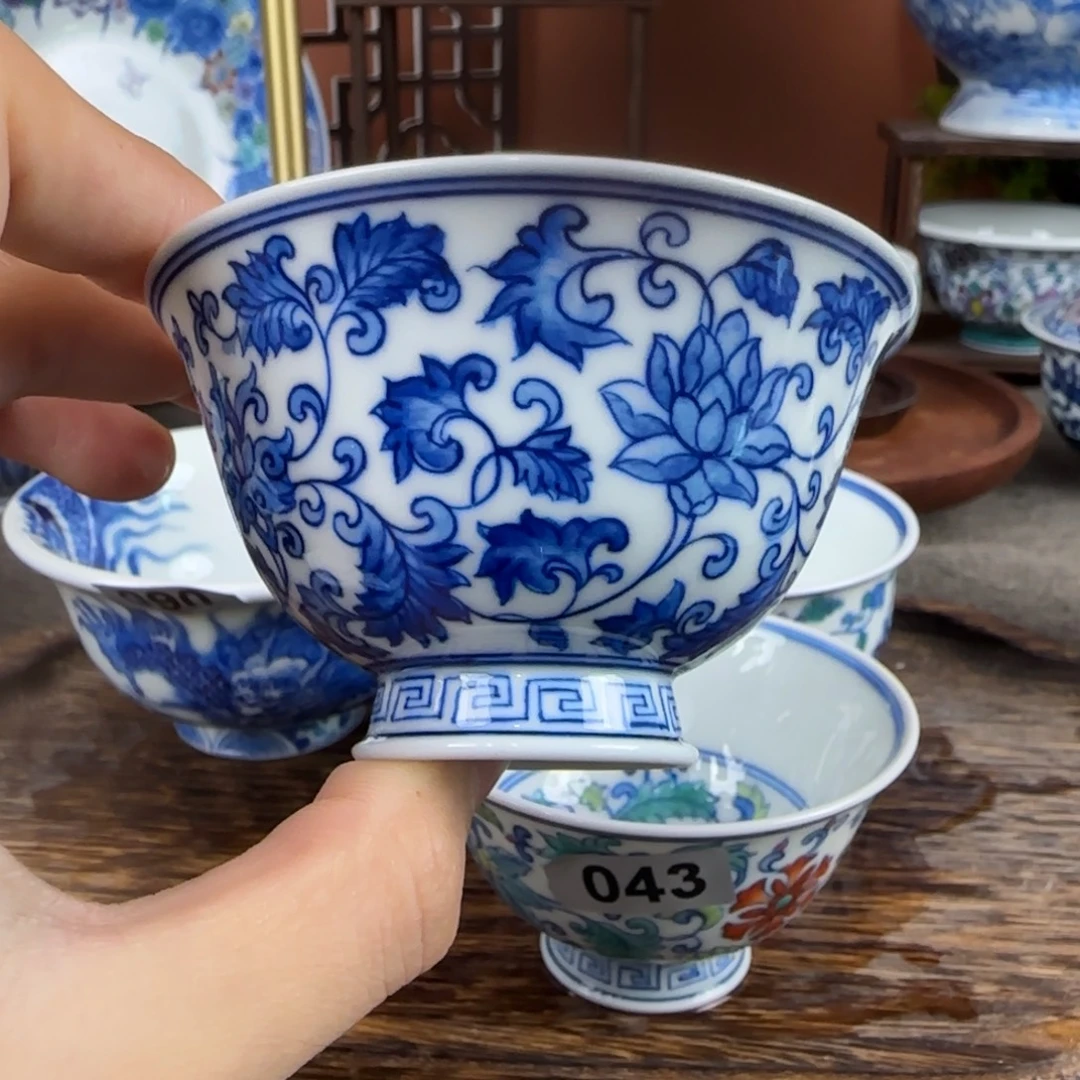 瓷片景德镇手绘青花茶器481