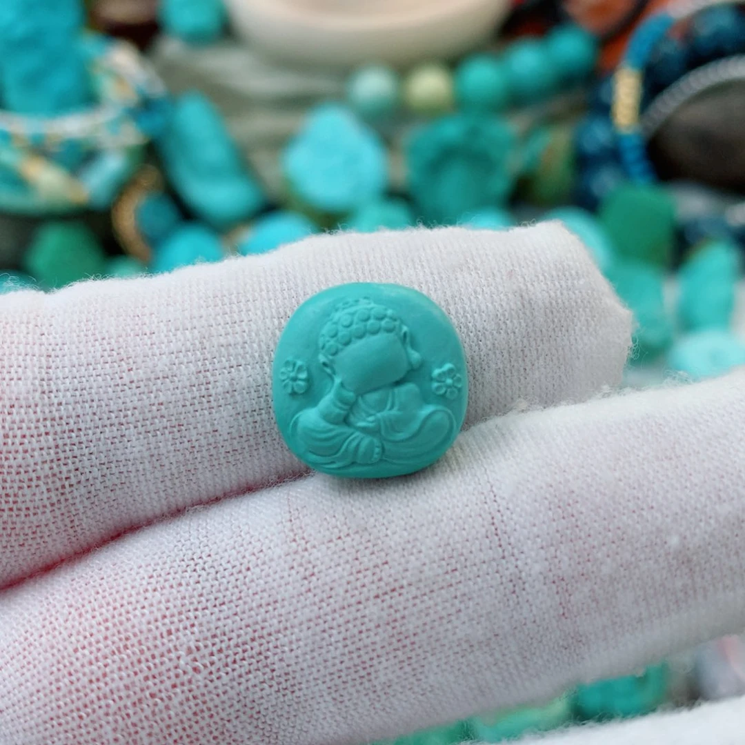 绿松石未镶嵌珠宝半成品