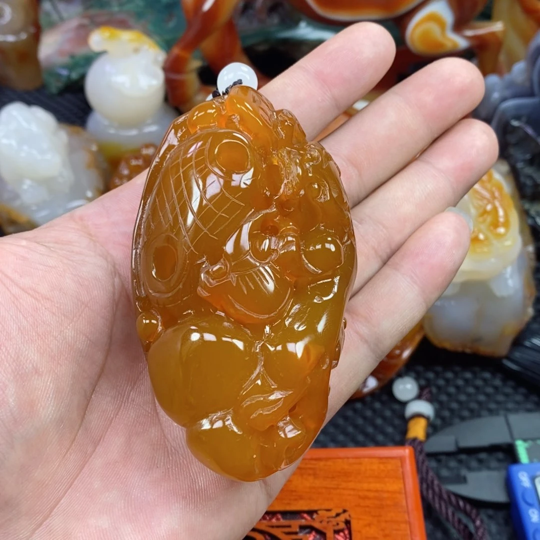 玛瑙/玉髓手把未镶嵌用****9