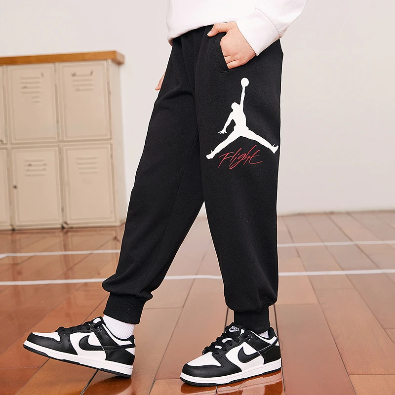 AIR JORDAN儿童童装长裤男童中大童春秋季针织时尚休闲裤子D289A