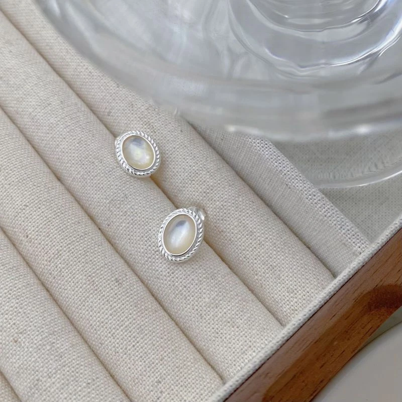 925银耳饰 气质百搭简约时尚精致ins个性甜美优雅银色大耳圈