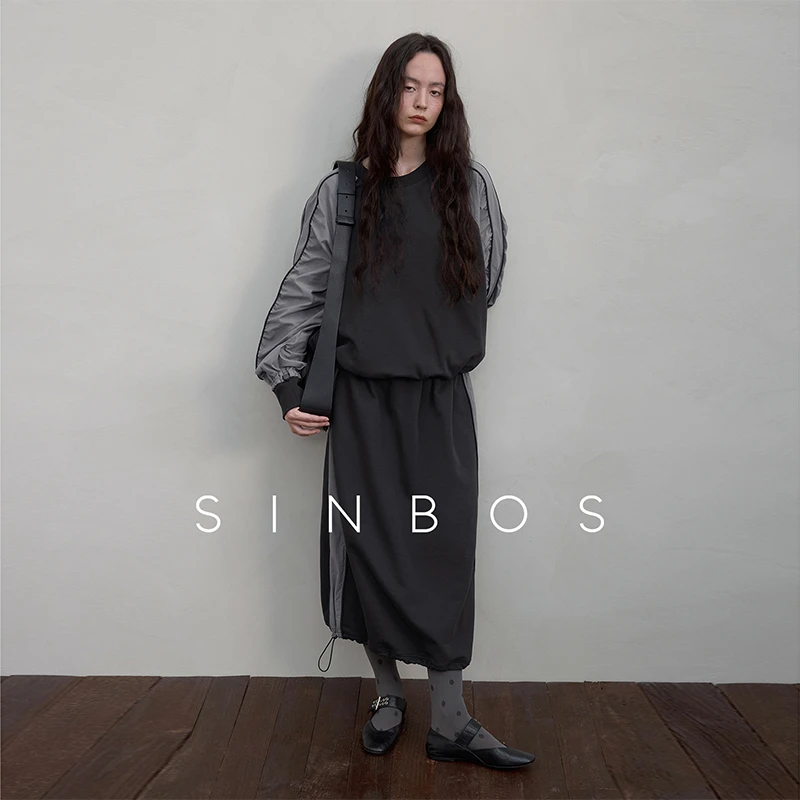 SINBOS轻氧 户外风轻盈感定制可调节卫衣&半身裙套装女25秋季新款