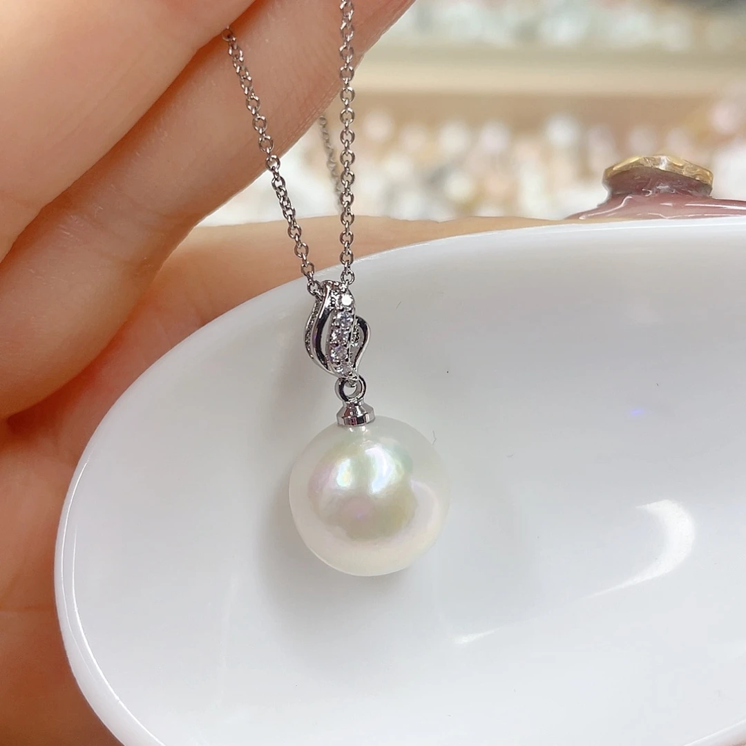 淡水珍珠未镶嵌吊坠(赠链)