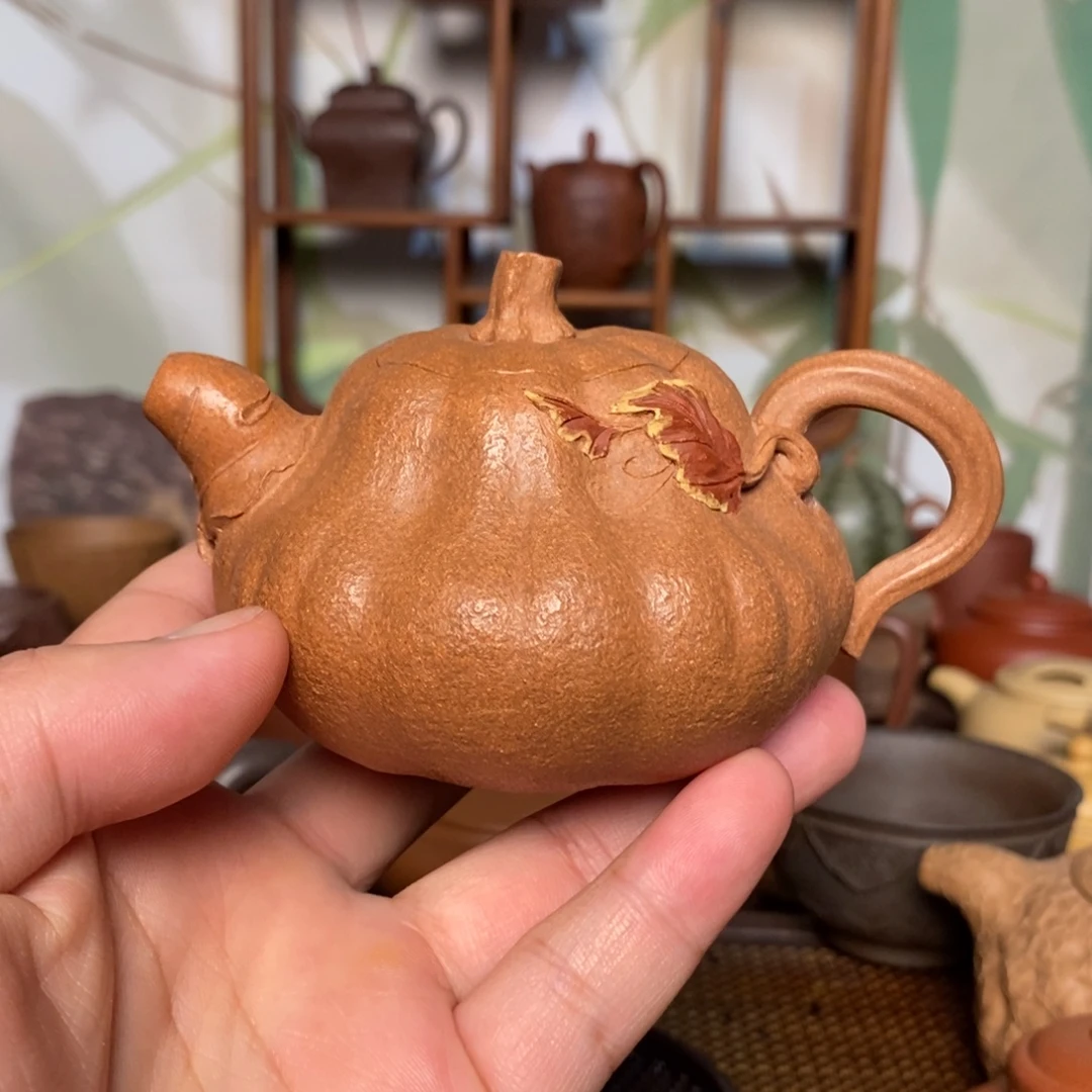 茶壶紫砂精工小南瓜190cc