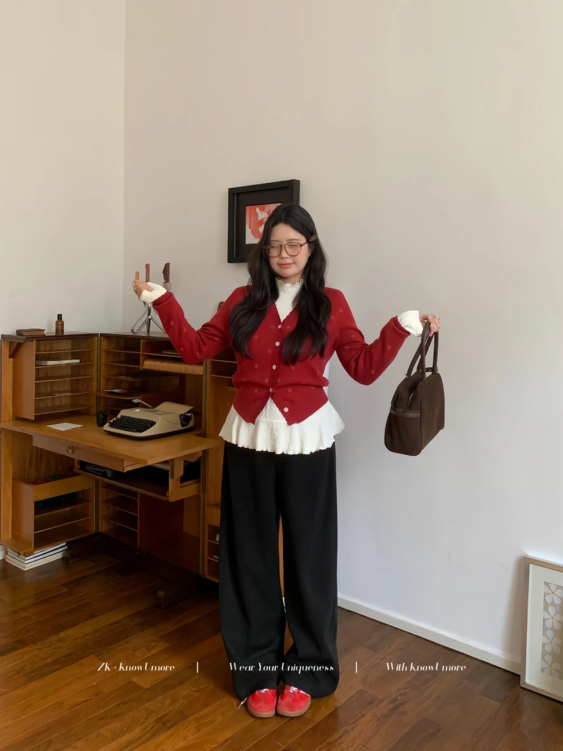 知葵微胖定制【百搭神裤】秋冬气质百搭显瘦宽松阔腿裤12254XXK3968