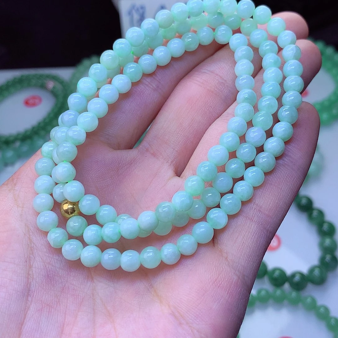 翡翠毛衣链未镶嵌