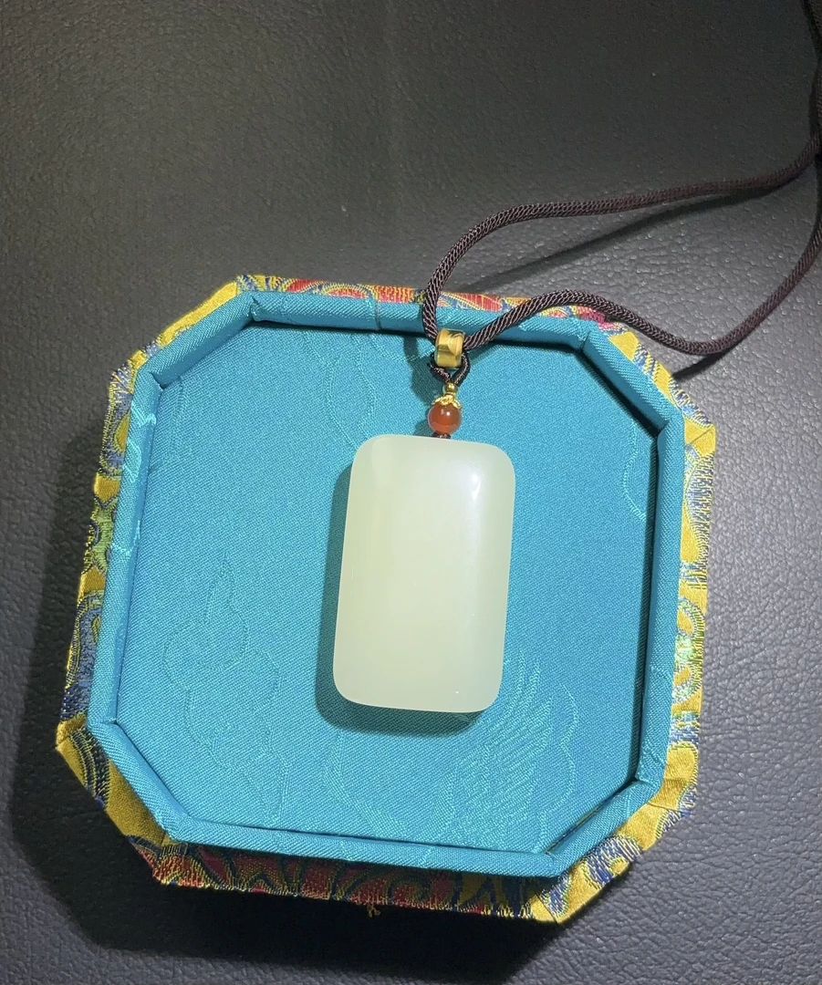 天然青海山料女款平安牌精致