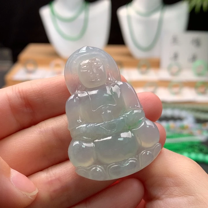 吊坠(不含链)未镶嵌翡翠天然缅甸A货翡翠