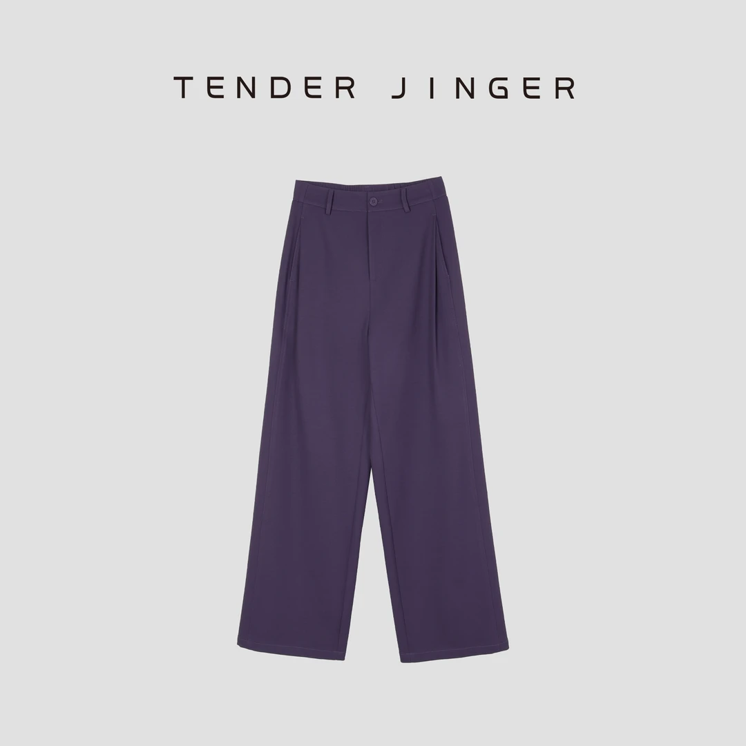 Tender Jinger｜松紧腰直筒休闲裤T51HAI80187