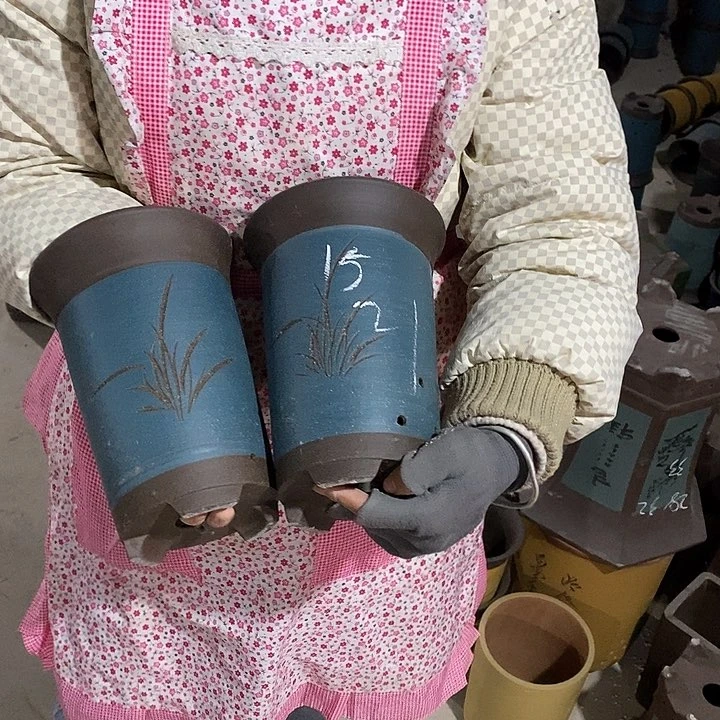 紫砂花盆紫砂花盆