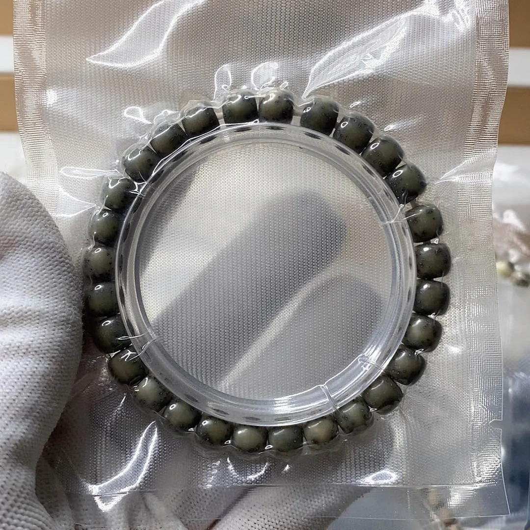 吊坠星月菩提石玉侧留白单圈87