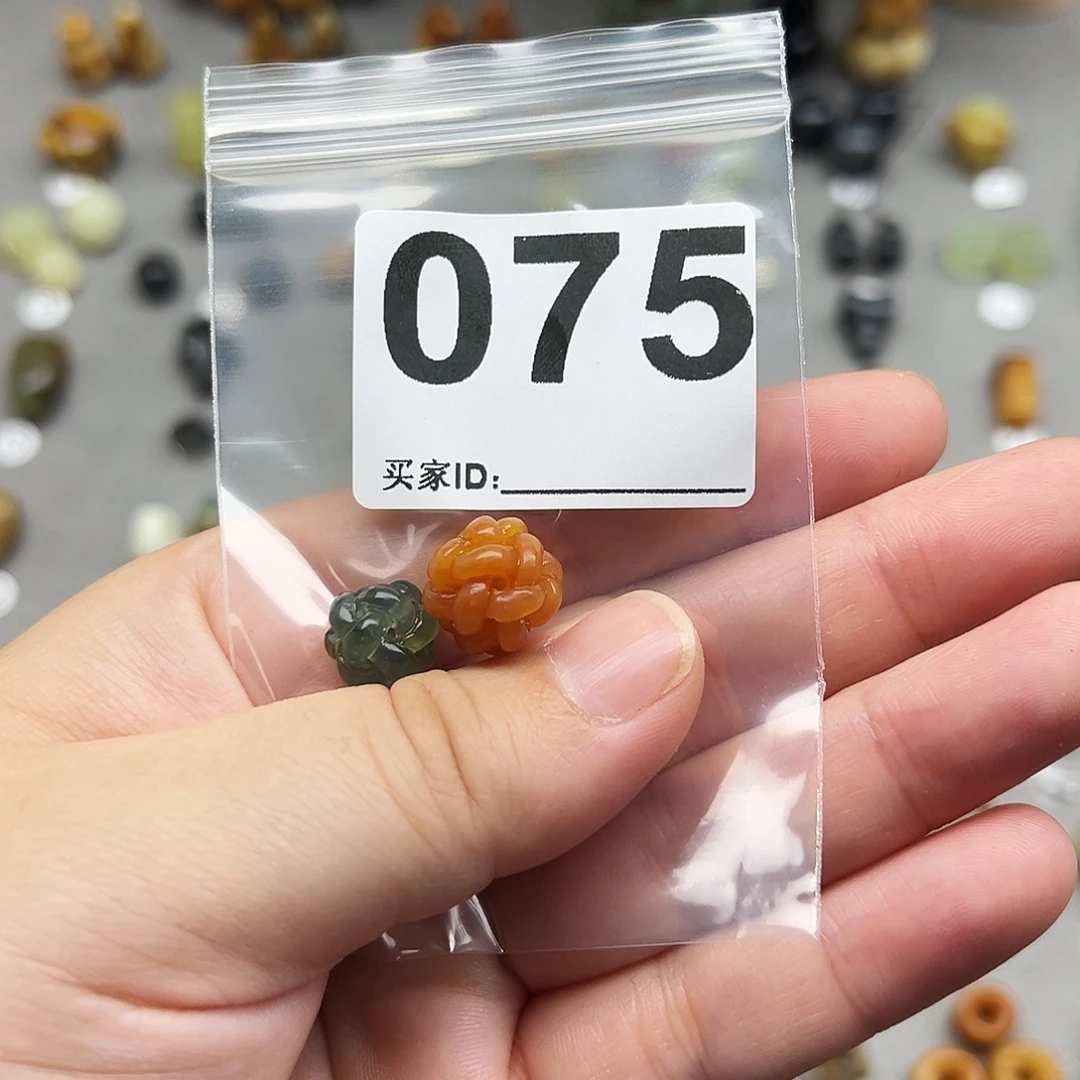 步***风蛇纹石玉未镶嵌配珠