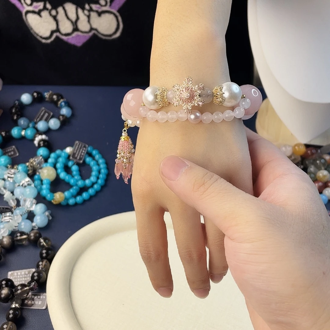 水晶手链银S925镶嵌