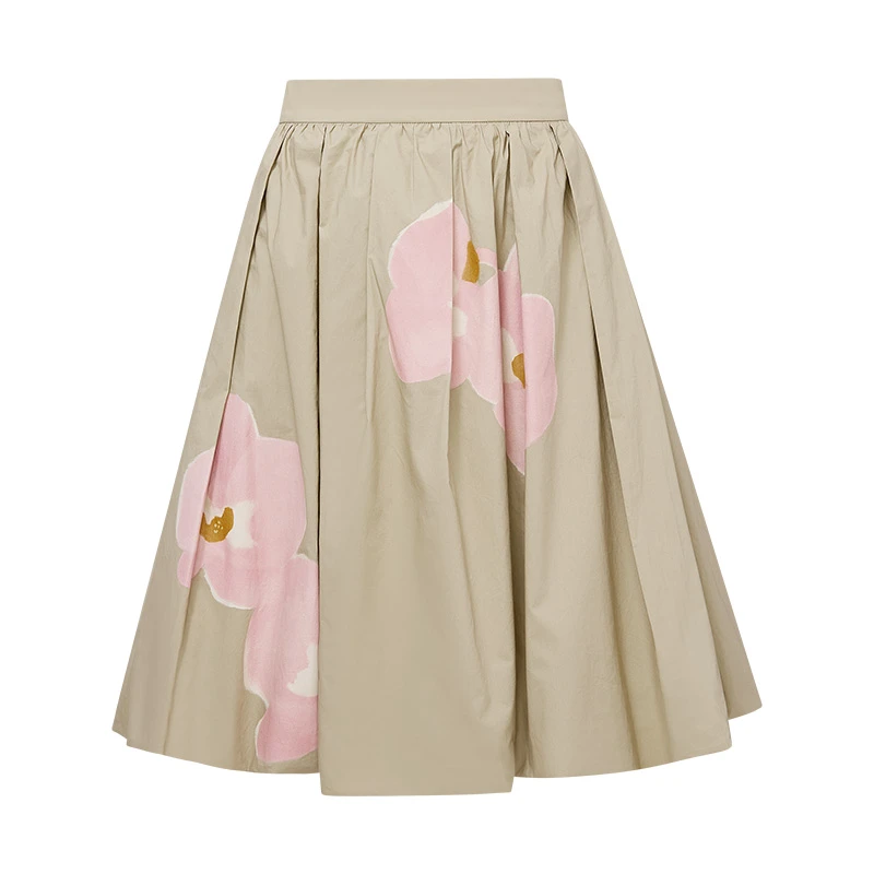 【商场同款新品】dzzit地素半身裙25夏新中式印花云朵裙女3J2S424