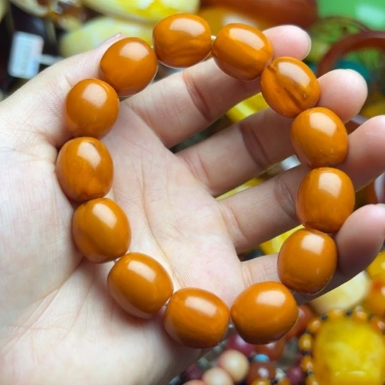 未镶嵌琥珀手串蜜蜡