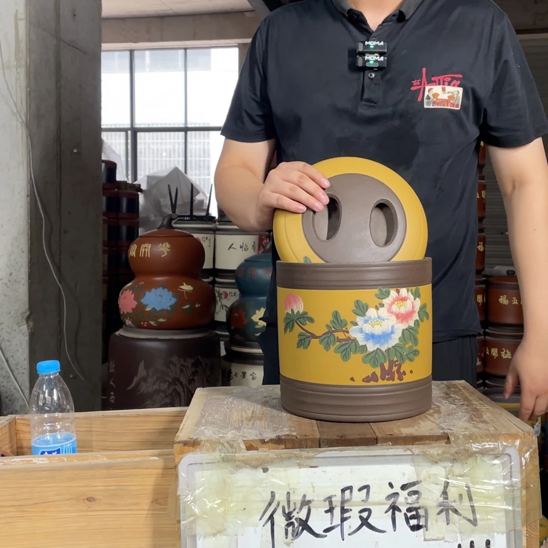 宜兴原矿紫砂茶叶罐