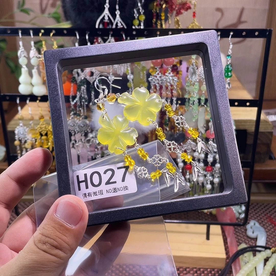 凌***雪蛇纹石玉合金发饰